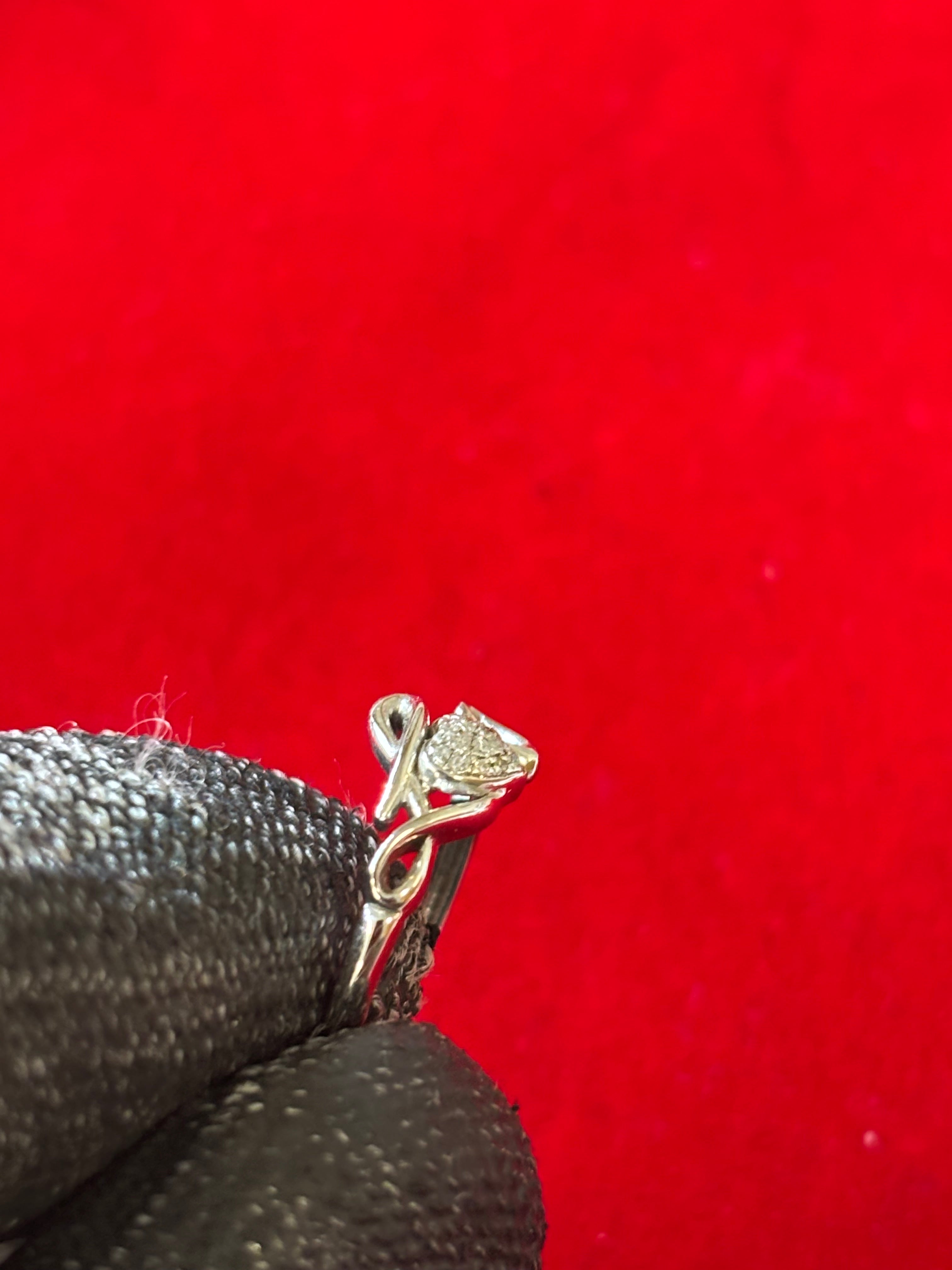 10KT Gold & Diamond Love Ring