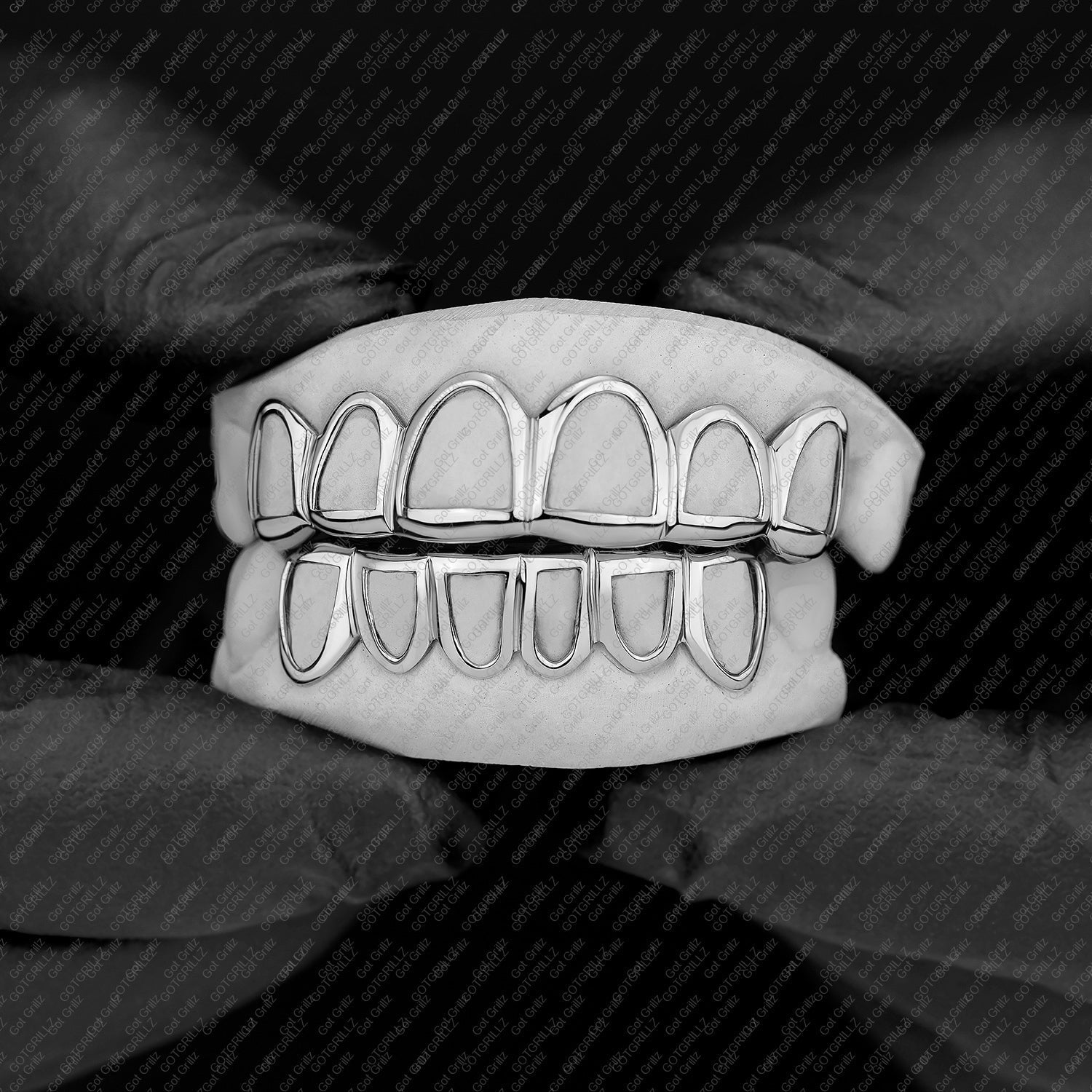 925 Sterling Silver Open Face Custom Grillz