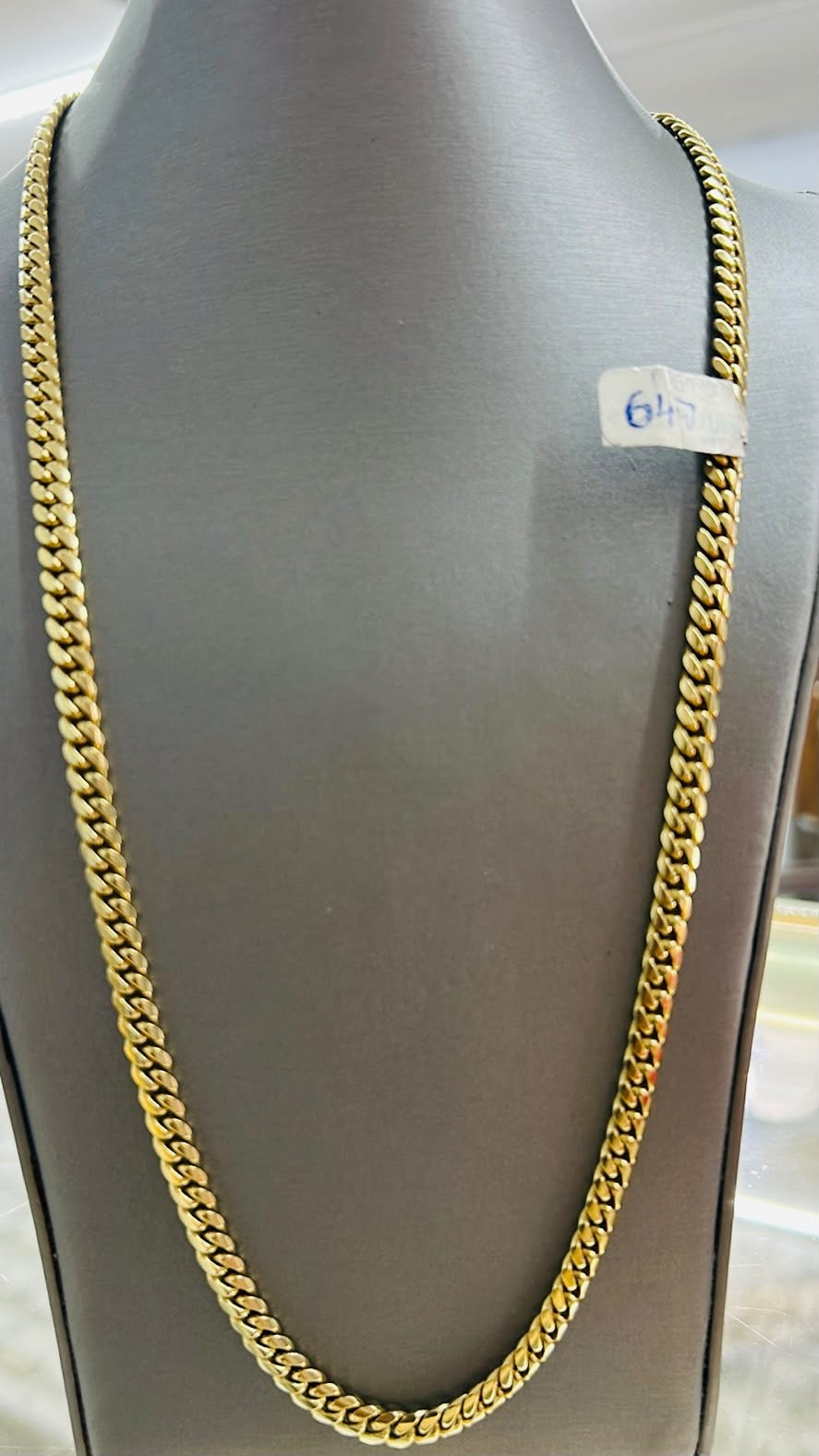 14KT approx. 6mm Cuban Chain 64.7g